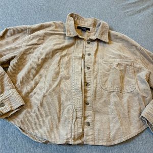 Tan Forever 21 Corduroy Shacket